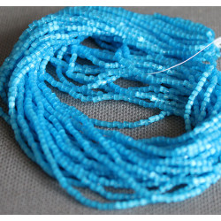 3 facettes satin bleu 65021/12