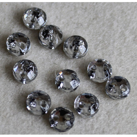 cabochon 5 mm cristal