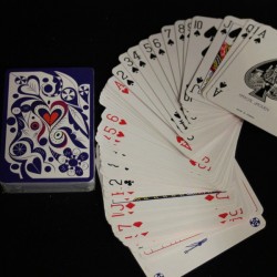 jeu de cartes bleu