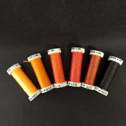 Pack metallisé tressé 4 Halloween