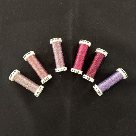 pack metallisé tresse4 rose