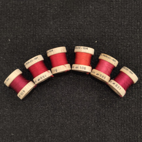 pack soie perlée rouge