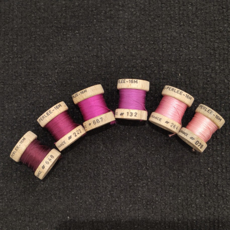 pack soie perlée rose