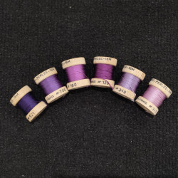 pack soie perlée violet