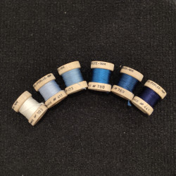 pack soie perlée bleu