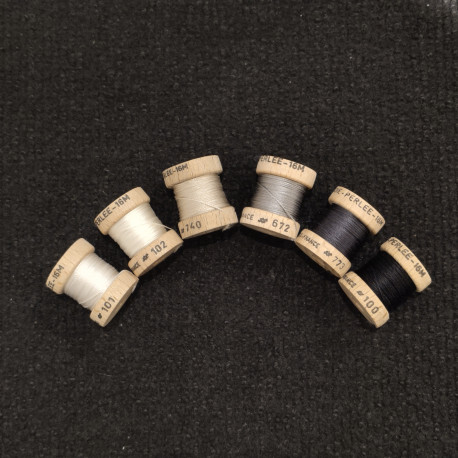 pack soie perlée noir&blanc